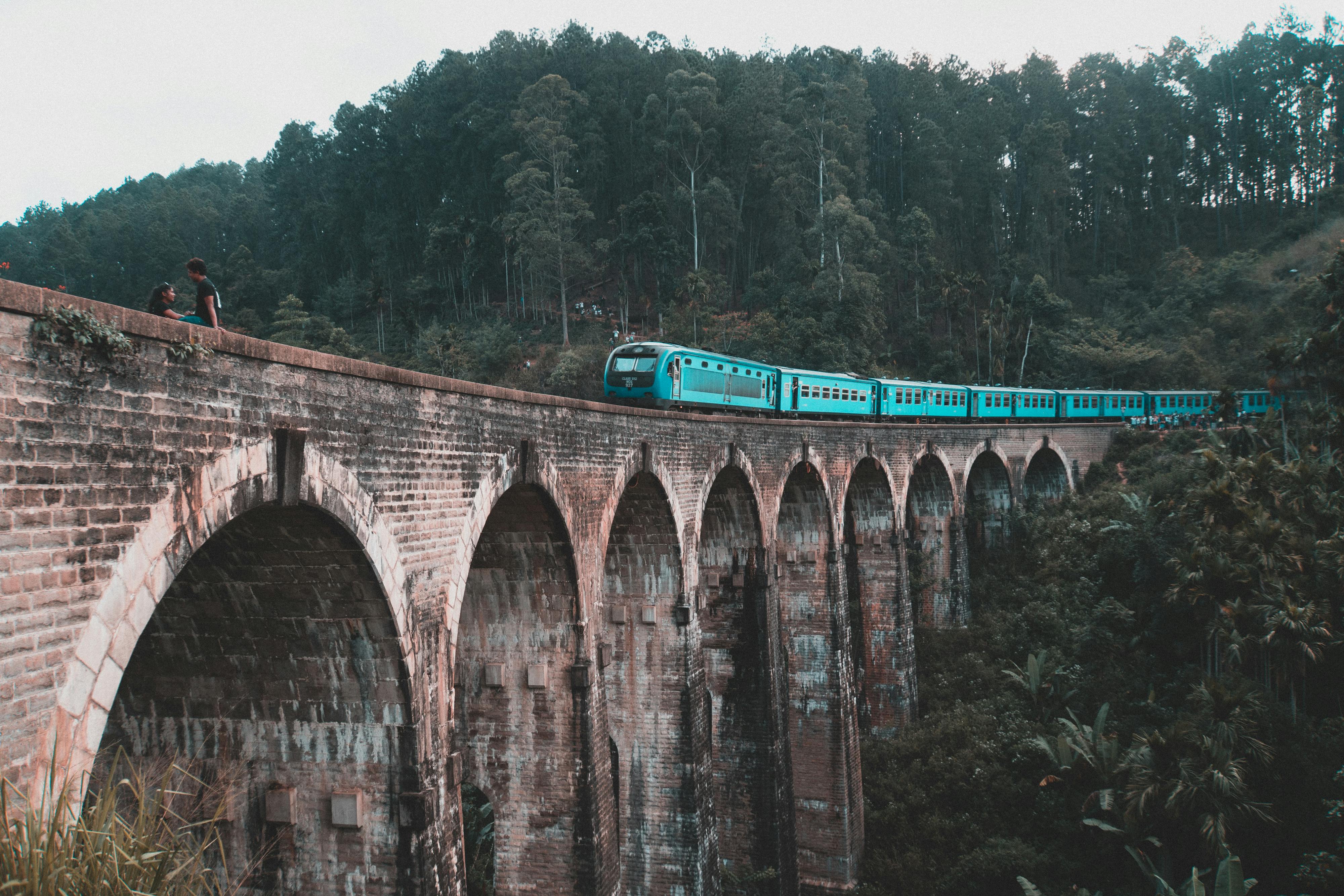 Nine Arches Bridge in Ella, Sri Lanka, surrounded by jungle